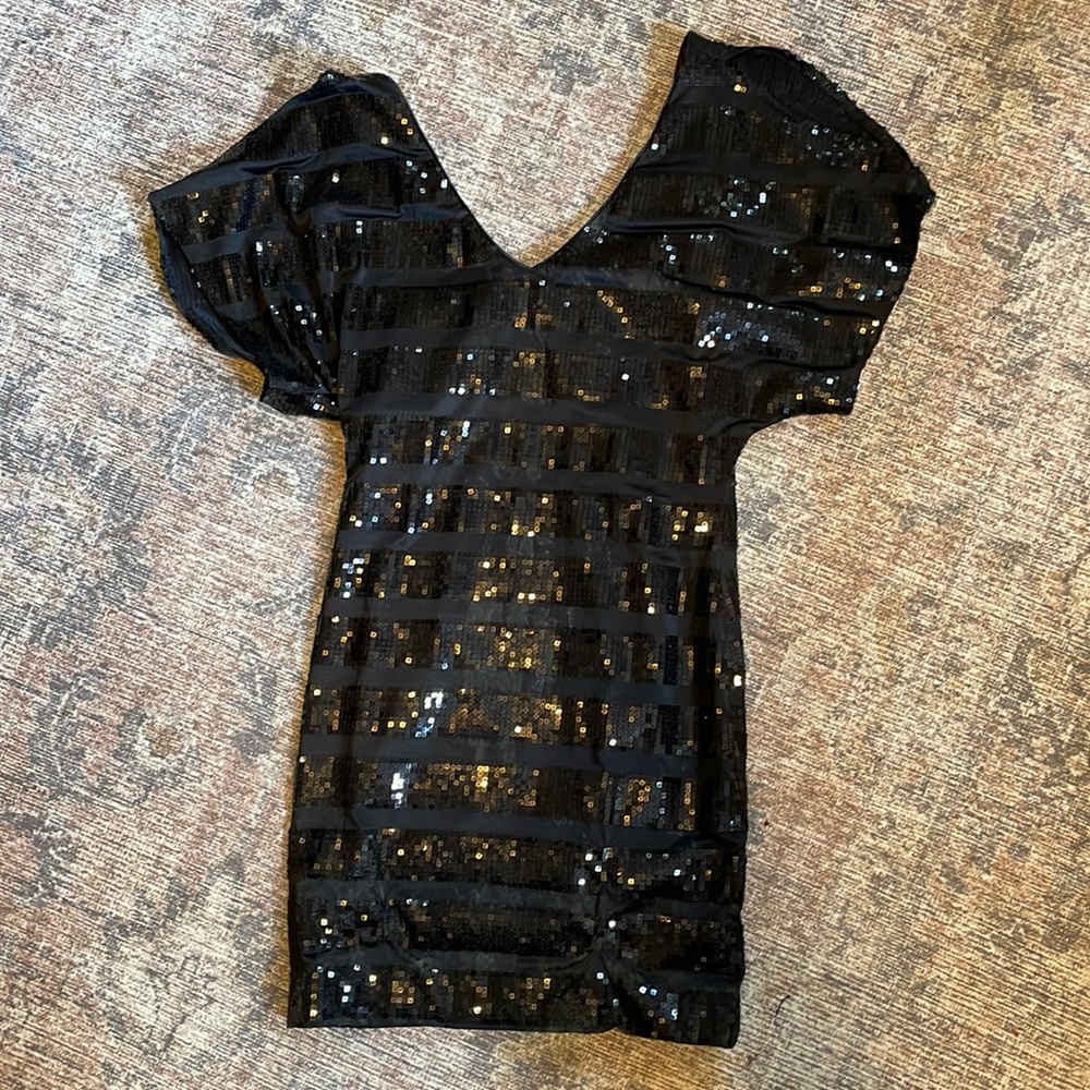 As U Wish size medium black sequin dress